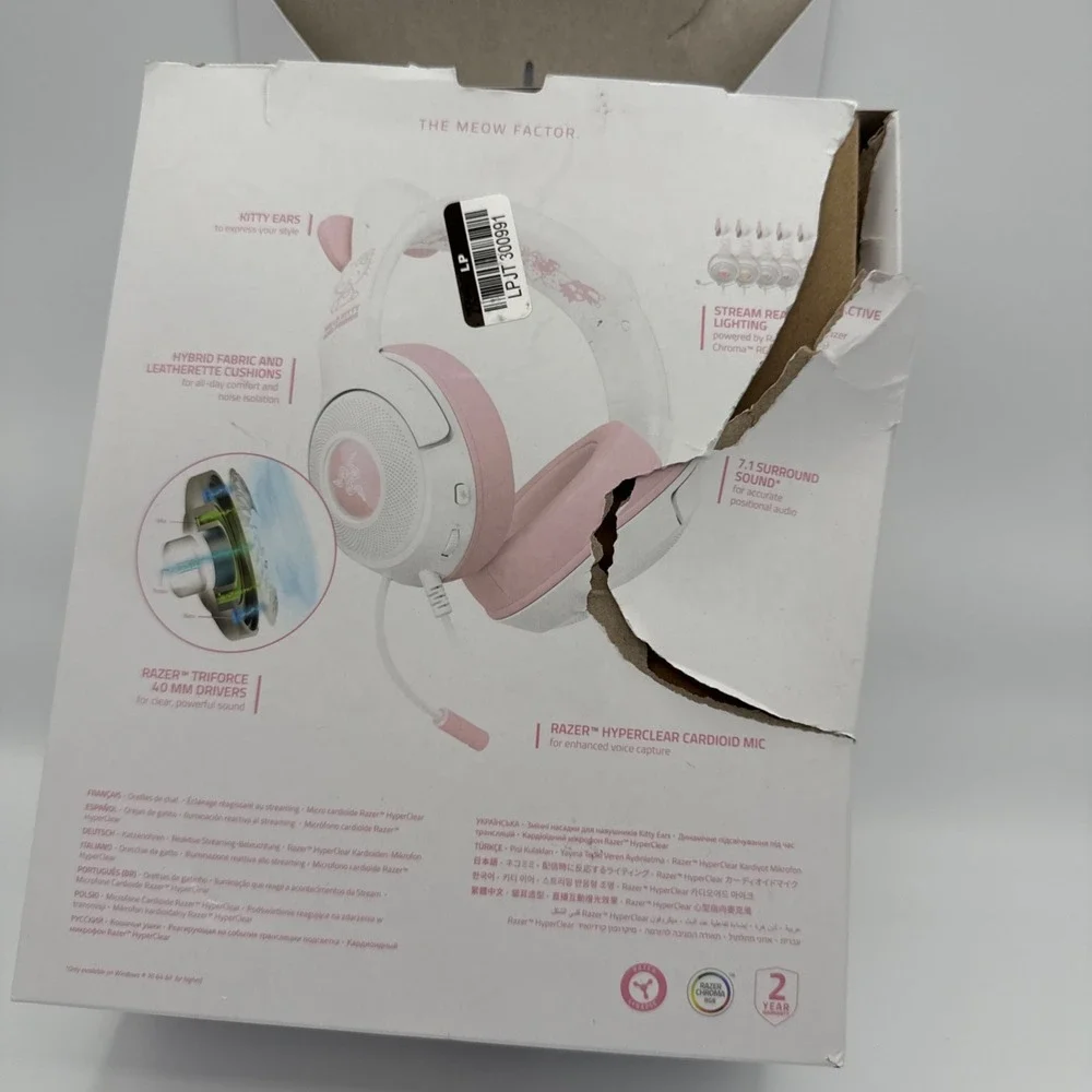 Razer Kraken Kitty V2 Headset Hello Kitty and Friends Edition Pink Chroma RGB